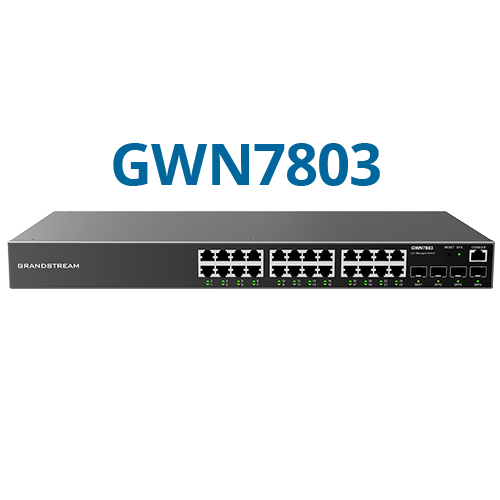 [GWN7803] Switch 24 Puertos Gigabit 802.3af/at + 4 SFP - GWN7803